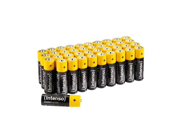 Intenso 7501520 - Energy Ultra Alkaline Batterie AA Mignon 40er-Pack - Batterie, Engangsbatteri, AA, Alkalinsk, 1,5 V, 40 stykker, 2600 mAh