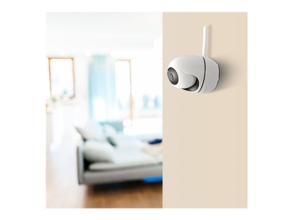Technaxx TX-146, IP-turvakamera, Sisätila, Langaton, Ulkoinen, Pöytä/Seinä, musta, Valkoinen