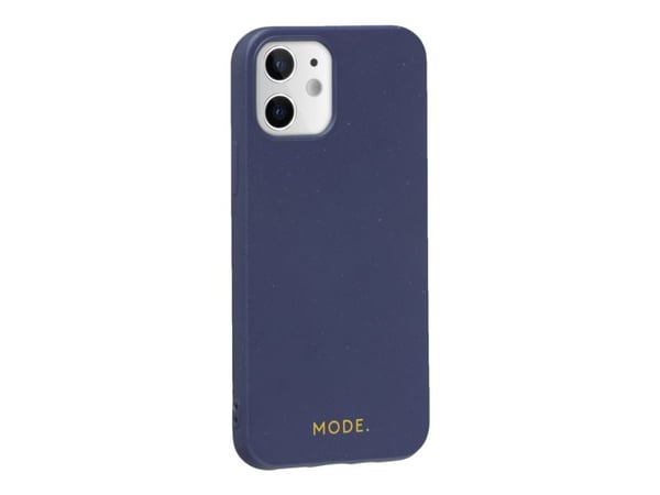 dbramante1928 Barcelona - Baksidesskydd för mobiltelefon - 100 % biologiskt nedbrytbart växtbaserat material - Havsblå - för Apple iPhone 12 mini