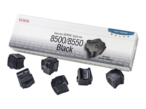 Xerox Phaser 8500/8550 - Svart - solid blekk - for Phaser 8500DN, 8500N, 8550DP, 8550DT, 8550DX