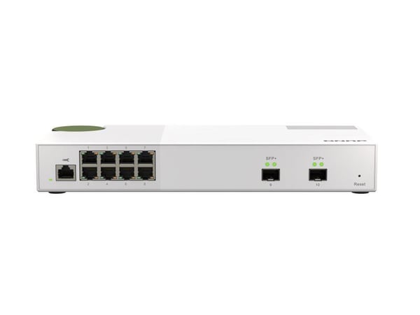 QNAP QSW-M2108-2S - Switch - Styrt - 2 x 10 Gigabit SFP+ + 8 x 2.5GBase-T - stasjonær