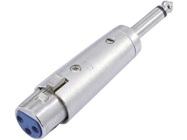 Omnitronic 30226400, 3-pin XLR, 6.3 mm, Sølv