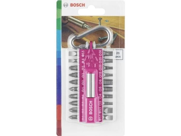 Bosch-bittisarja, jossa karabiini 21 osaa fuksiaa