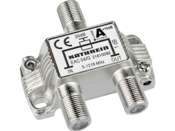 Kathrein EAC 04/G, 75 O, 5 - 1218 MHz, Hopea, Sinkki, F, 51,6 mm