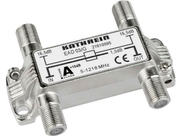 Kathrein EAD 03/G, 75 O, 5 - 1218 MHz, Hopea, Sinkki, F, 73,6 mm