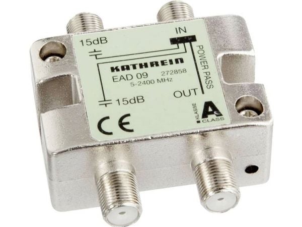Kathrein EAD 09, Kaapelin jakaja, 5 - 2400 MHz, Hopea, Naaras, 1 kpl, F