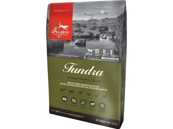 Orijen Tundra 11,4 kg Voksen Kylling, Fisk, Kalkun