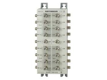 Kathrein EAX 2912, 5 - 2150 MHz, Grå, Vit, F-type, 1 x terrestrial + 8 x Sat-IF, 112 mm, 54,5 mm