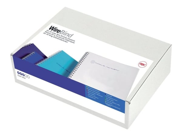 GBC WireBind - 11 mm - 34 ringer - A4 (210 x 297 mm) - 100 ark - svart - 100 stk innbindingsspiral - for WireBind W20, W25E; Rexel WB606