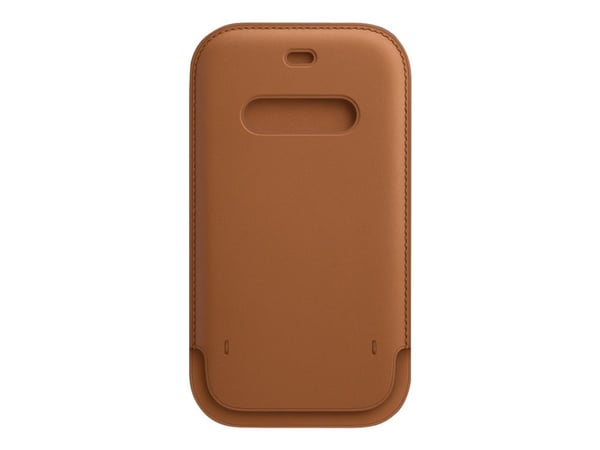 Apple - Beskyttelsesmuffe for mobiltelefon - med MagSafe - lær - salbrun - for iPhone 12, 12 Pro
