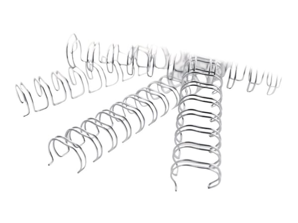 GBC WireBind - 11 mm - 34 ringer - A4 (210 x 297 mm) - 100 ark - hvit - 100 stk innbindingsspiral - for Rexel WB606