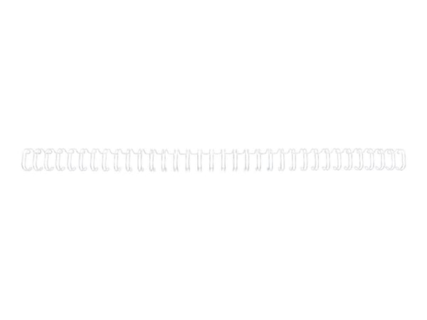 GBC WireBind - 11 mm - 34 ringer - A4 (210 x 297 mm) - 100 ark - hvit - 100 stk innbindingsspiral - for Rexel WB606