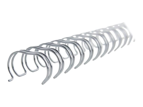 GBC WireBind - 11 mm - 34 ringer - A4 (210 x 297 mm) - 100 ark - hvit - 100 stk innbindingsspiral - for Rexel WB606