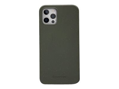 dbramante1928 Grenen - Baksidedeksel for mobiltelefon - biodegraderbart plantebasert materiale - mørk olivengrønn - 6.1" - for Apple iPhone 12, 12 Pro