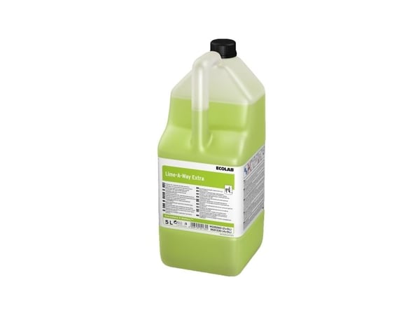 ECOLAB Lime-A-Way Extra - Anti-forkalkning - væske - jerrykanne - 5 L - profesjonell - maskin klar - konsentrert - grønn (en pakke 2)