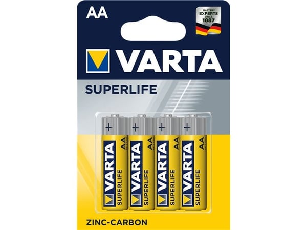 Varta Superlife - Batteri 4 x AA-typ - Kolzink