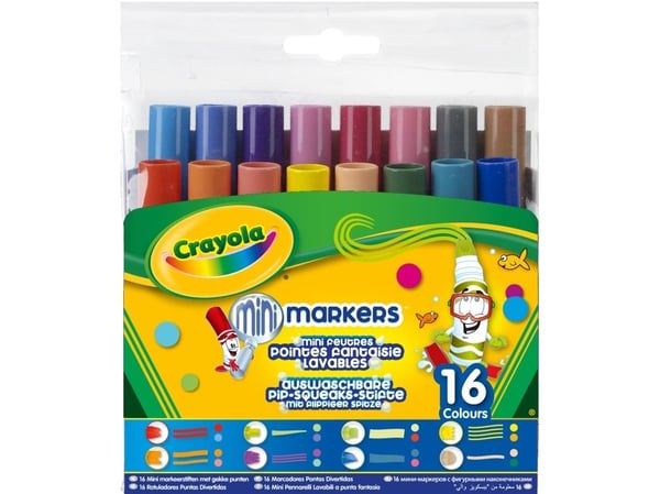 Bulkköp: Crayola Pip-Squeaks tvättbara märkpennor med knasig spets-16/pk (3-pack)