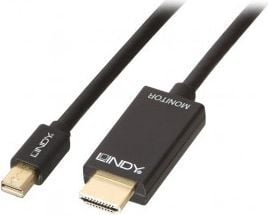 Lindy 36928, 3 m, Mini DisplayPort, HDMI-tyyppi A (vakio), Uros, Uros, 3840 x 2160 pikseliä