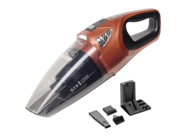 Concept VP4360, Kuiva ja märkä, HEPA, Musta, Ruskea, 0,45 L, 0,15 L, Akku
