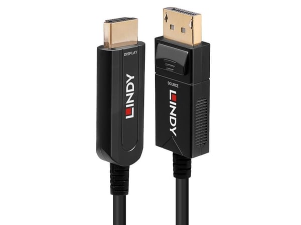 Lindy 38494, 50 m, DisplayPort, HDMI-tyyppi A (vakio), Uros, Uros, Suora