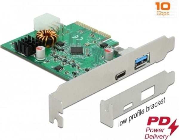 DeLOCK 89001, PCIe, PCIe, SFP+, Matala profiili, PCIe 3.0, Harmaa, PC