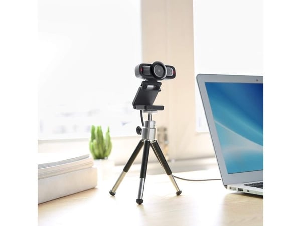 AUKEY Webcam PC-LM3, 1080P Full HD-oppløsning, dobbel støydempende mikrofon, USB 2.0-port, autofokus, inkl. klips