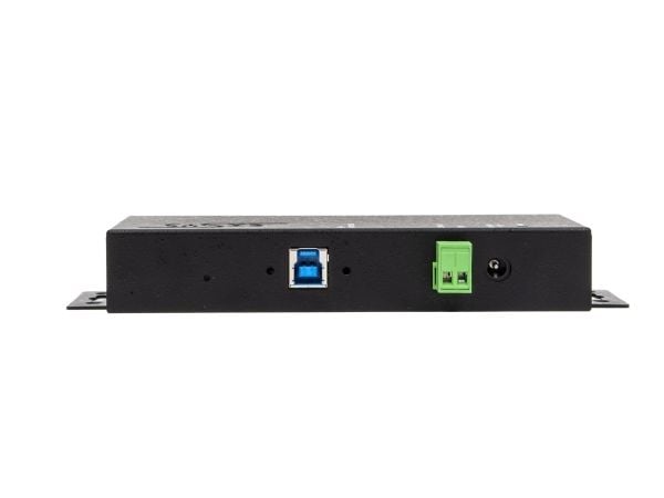 EXSYS EX-1517HMVS, USB 3.2 Gen 1 (3.1 Gen 1) Typ-A,USB Typ-B, 5000 Mbit/s, svart, metall, strömförsörjning, Taiwan