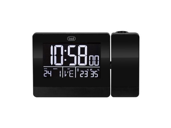 Trevi EC 884 PJ, Digital väckarklocka, Rektangel, Svart, 12/24h, °C, Multi