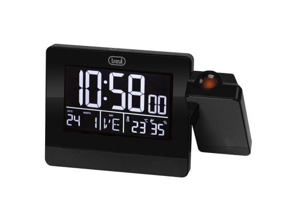 Trevi EC 884 PJ, Digital vekkerklokke, Rektangel, Sort, 12/24h, °C, Multi