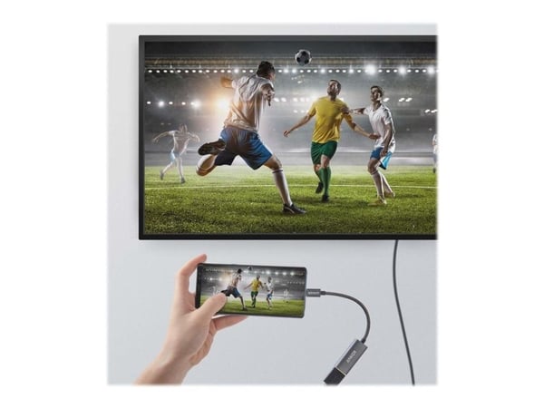 Anker PowerExpand + - Videokort - USB-C hane till HDMI hona - 15.2 cm - svart - stöd för 4K