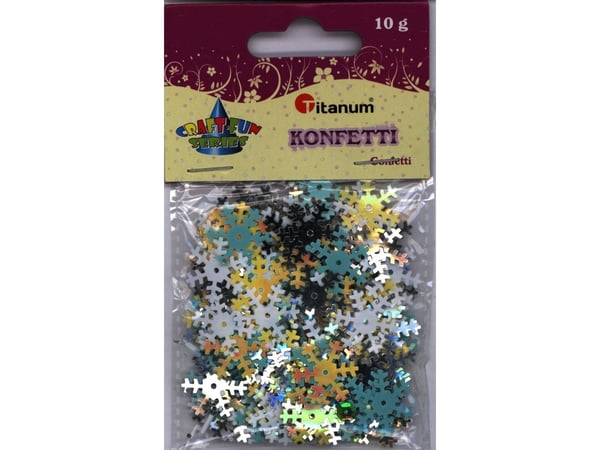 Titanum konfetti snøfnugg 10 g