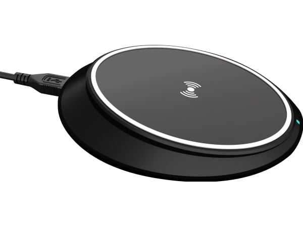 Xqisit 31442, Sisätila, USB, Langaton lataaminen, 1 m, Musta