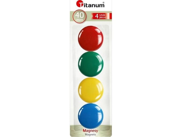 Titaanimagneetit 40mm 4kpl (mix)