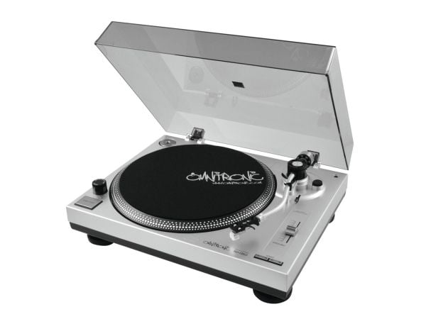 Omnitronic BD-1350, Beltedrevet DJ-platespiller, 33 1/3,45 RPM, -10 - 10%, 0,24%, Manuell, 50 dB