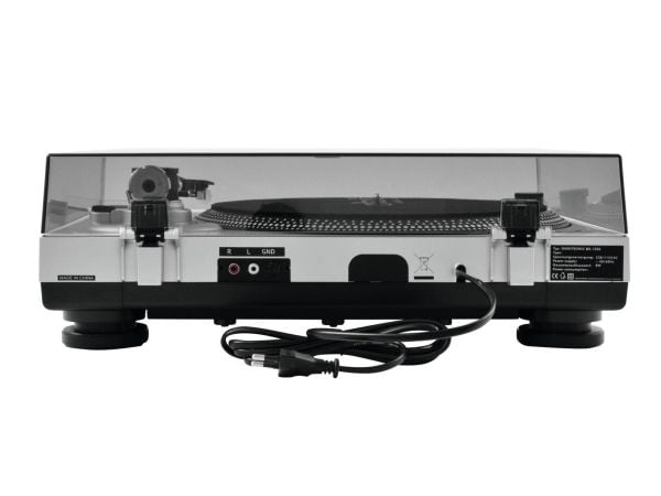 Omnitronic BD-1350, Beltedrevet DJ-platespiller, 33 1/3,45 RPM, -10 - 10%, 0,24%, Manuell, 50 dB