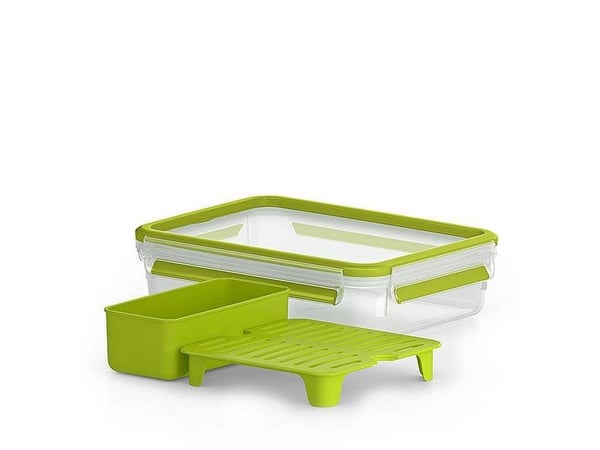 Emsa Emsa Clip & Go Brunchbox 518099 1.2l Transparent/Green