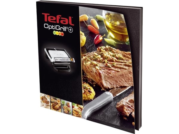 Tefal OptiGrill+, Hopea, Suorakulmainen, Anturi, Ritilä, 600 cm², 300 x 200 mm
