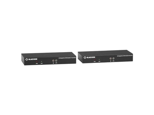 Black Box KVXLCDPF-100, Sender og Mottaker, Koblet med ledninger (ikke trådløs), 10000 m, Fiber, 3840 x 2160 piksler, 3840x2160@30Hz,4K @ 30 Hz, 30...
