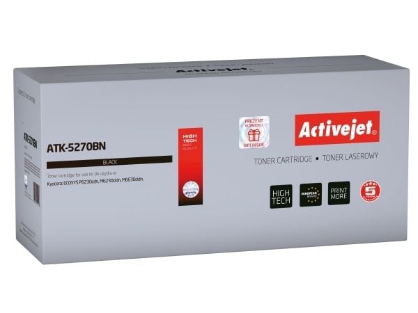 Activejet ATK-5270BN, 8000 sider, Sort, 1 stykker