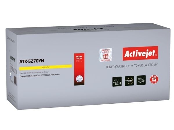 Activejet ATK-5270YN, 0 sider, 6000 sider, Gult, 1 stykker