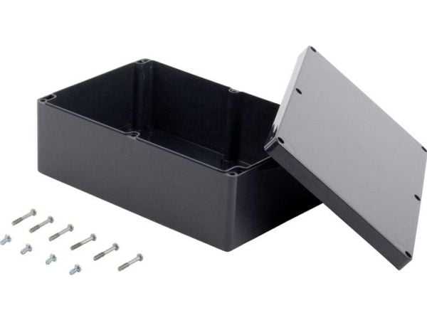 TRU COMPONENTS KST 2401 03240200.H industrikabinett 240 x 160 x 90 ABS skifergrå, 1 stk