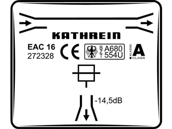 Kathrein EAC 16 SAT haaroitus 1-vaihde