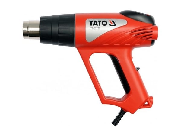 Yato YT-82292, Varmluftspistol, Pistolhåndtak, II, Sort, Grå, Oransje, 500 l/min, 550 °C