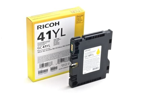 Ricoh GC 41YL - Low Yield - gul - original - bläckpatron - för Ricoh Aficio SG 2100, Aficio SG 3100, Aficio SG 3110, Aficio SG 7100, SG 3110, SG 3120