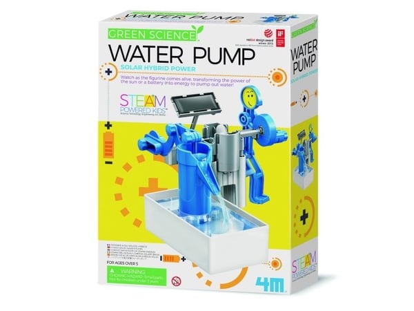 4M Green Science Water Pump, Ingeniørvitenskapssett, Ingeniørvitenskap, 5 år, Blå, Grå, Hvit