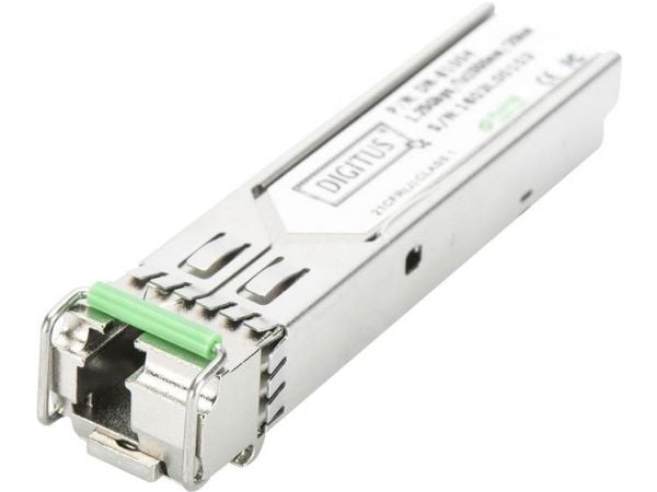 DIGITUS Professional DN-81004-01 - SFP (mini-GBIC) transceiver modul - GigE - 1000Base-LX, 1000Base-BiDi - LC enkelttilstand - op til 20 km - 1550 ...