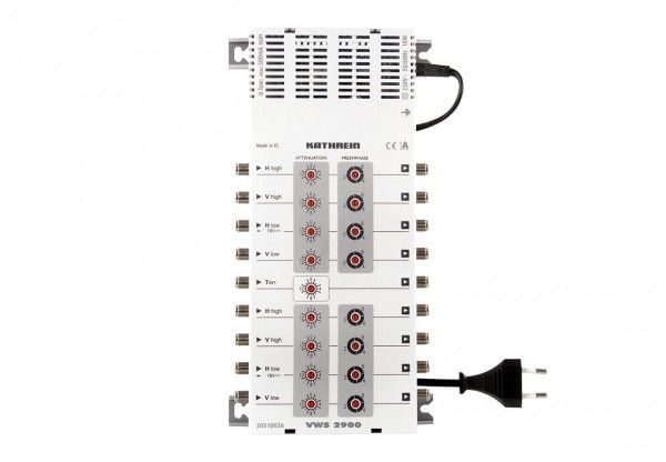 Kathrein VWS 2900, 1 ingångar, 8 utgångar, 950 - 2150 MHz, 40 dB, 17 - 24 dB, IP30