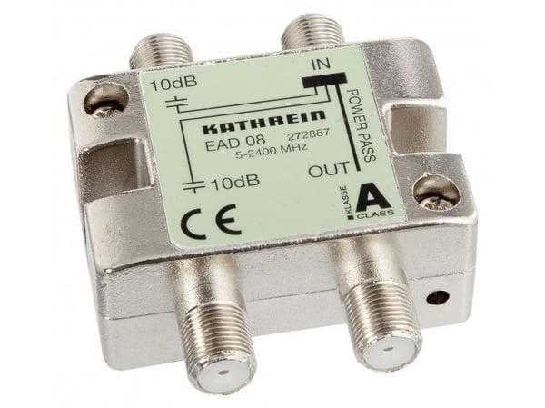 Kathrein EAD 08, Kaapelin jakaja, 5 - 2400 MHz, Hopea, 5,5 dB, 1 kpl, F