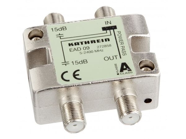 Kathrein EAD 09, Kaapelin jakaja, 5 - 2400 MHz, Hopea, Naaras, 1 kpl, F