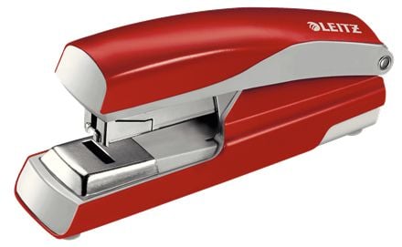 Leitz Metallinitoja 5523 New NeXXt 40 arkkia Flat clinch, 40 arkkia, Punainen, Litteä nidonta, P4, Metalli, Muovi, 80 g/m²